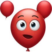 Red balloon  sticker