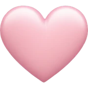 Pastel pink heart sticker