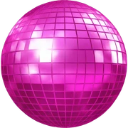 disco ball pink sticker