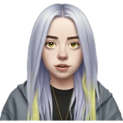Billie Eilish plage sticker