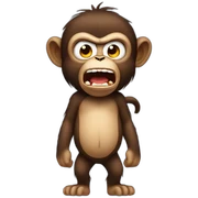 angry monkey sticker