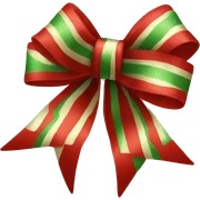 Christmas bow sticker
