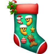 Christmas stocking sticker