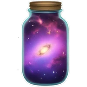 nebula in a jar sticker
