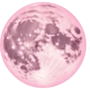 pastel pink moon sticker