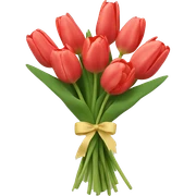 Tulip bouquet sticker