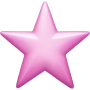 A pink star  sticker