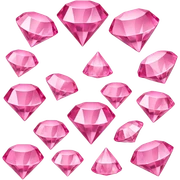 Pink and Tiffani diamonds  sticker