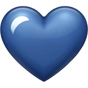 navy blue heart sticker