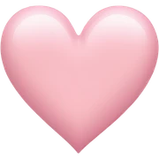Light pink heart sticker