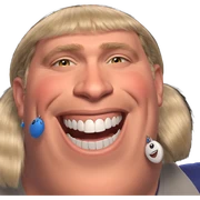 smiling boy with earrings portrait sticker