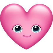 Pink bubble heart with pink bow on top sticker