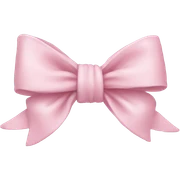 light pink bow sticker