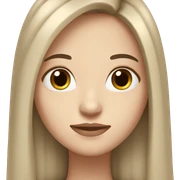 white girl with brown long black hair  sticker