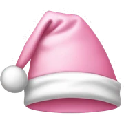 light pink santa hat sticker
