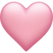 Light pink heart sticker