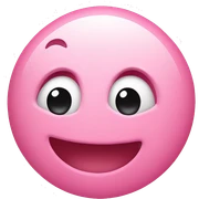 Smiley umgeben mit rosa Herzen  sticker