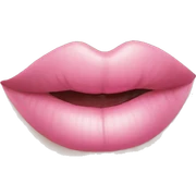 pink lips sticker