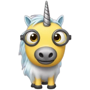 Minion unicorn sticker