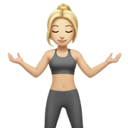 yoga pose hands together white girl sticker