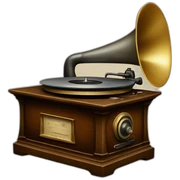 old phonograph sticker