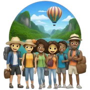 travel with friends sticker