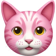 Pink cat  sticker