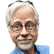 smiling older man outdoors sticker