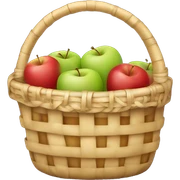 Basket of apples sticker