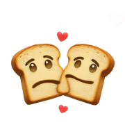 toast in love sticker