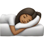 Brunette girl sleeping sticker