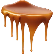 caramel spoon drip sticker