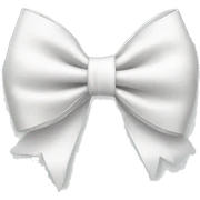 White bow  sticker