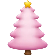 Light Pink Christmas tree  sticker