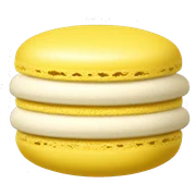 Macaron yellow  sticker