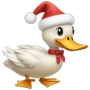 Canard noel sticker