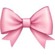 light pink ribbon bow sticker