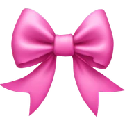 Pink bow sticker