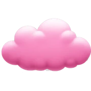 Pink cloud sticker