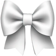 White bow sticker