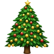 Christmas tree sticker