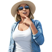 girl enjoying sunny day outdoors sticker