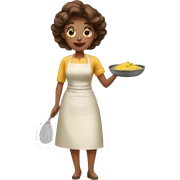 House wife cooking sticker