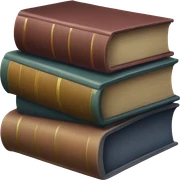 stack of books sticker