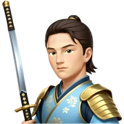 Elegant Samurai sticker