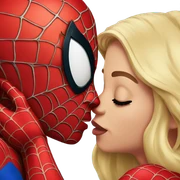 Spiderman kiss spiderman sticker