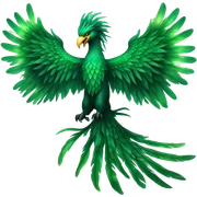 Green Phoenix￼ sticker