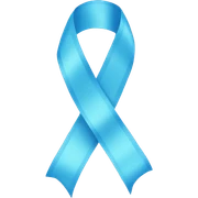 light blue ribbon sticker