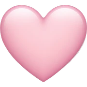 Light pink heart sticker