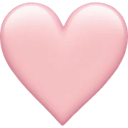 Light pink heart sticker